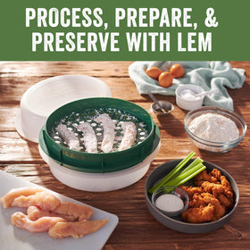 LEM Batter Bowl is dishwasher-safe for easy cleanup after cooking.