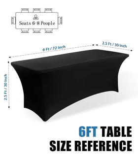 Lemict washable tablecloth showing easy care for events.