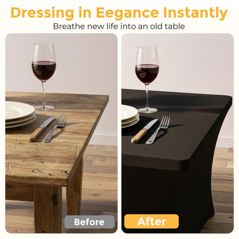 Lemict wrinkle-free setup demonstrates instant stretch for quick event prep