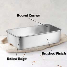 Leonyo loaf pan with even heat distribution for browning