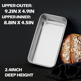 Leonyo one-piece construction loaf pan prevents rust