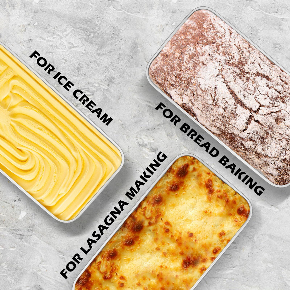 Leonyo versatile baking loaf pan for bread and desserts