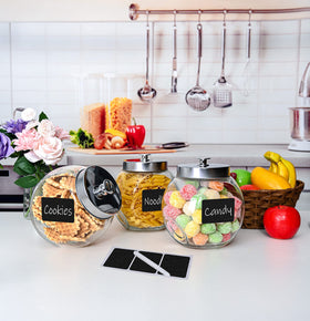 Le'raze glass jars are lead-free and easy to clean.