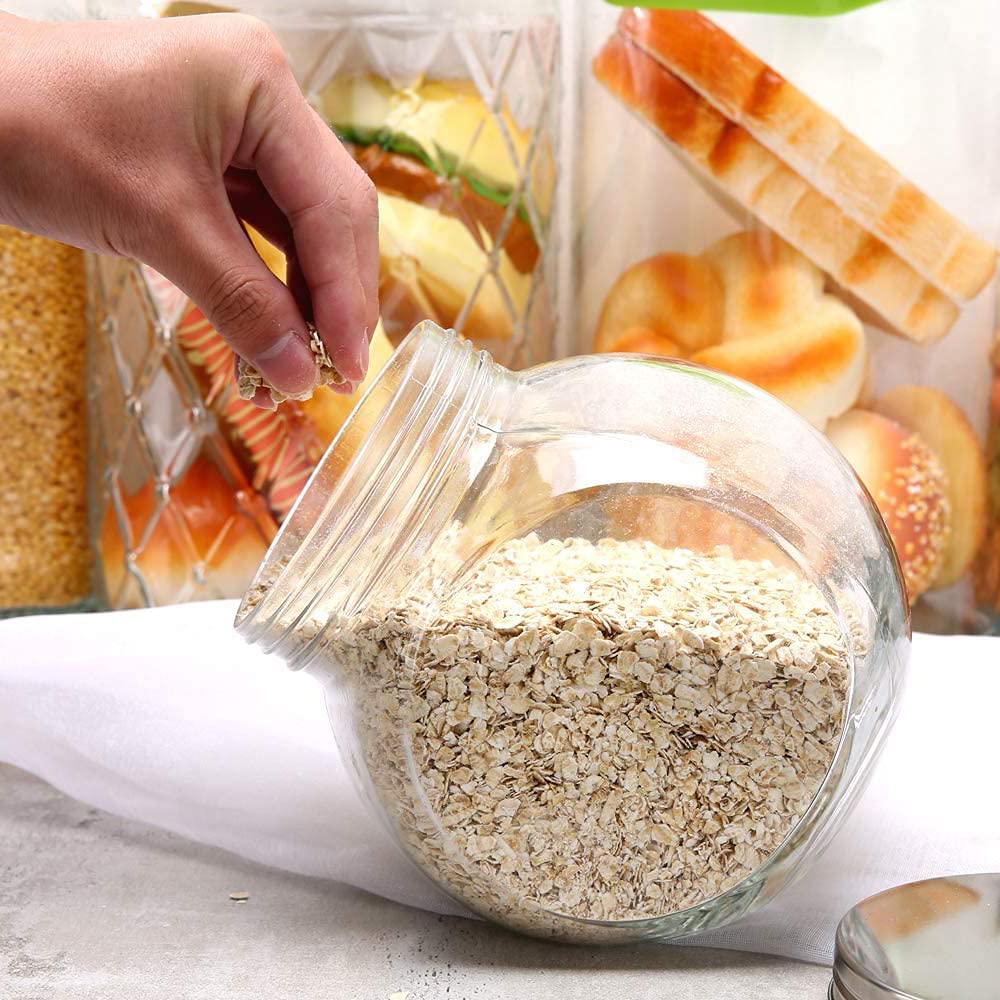 Le'raze coffee storage canister keeps grounds fresh and accessible.