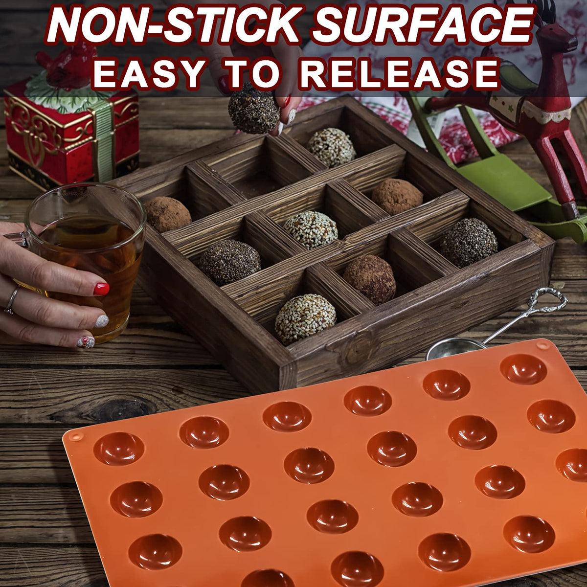 Close-up of Lerykin silicone mold surface showing flexible non-stick texture