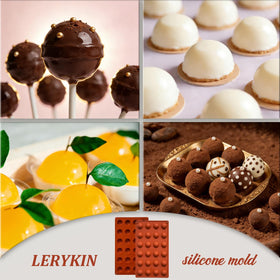 Two-pack Lerykin semi-sphere molds with 24 cavities on display