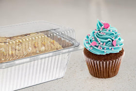 Lewarm loaf pans ideal for freezer storage and take-out meals