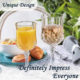 LEYIQU 7-ounce capacity suitable for wine, cocktails, juice, or water