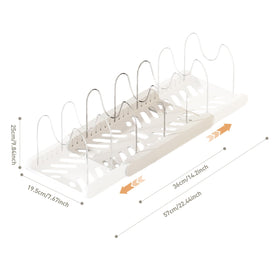 Lhieiayh under cabinet organizer for streamlined cabinet storage of lids and cookware