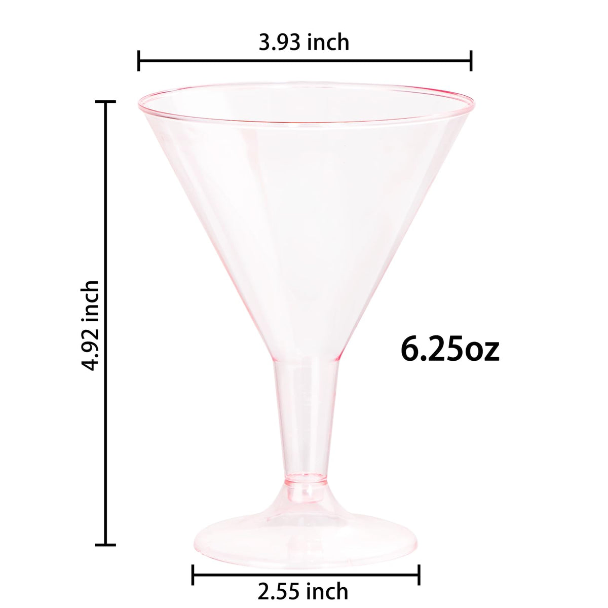 Liacere 6.25oz pink martini glasses on a festive table.