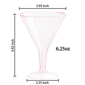 Liacere 6.25oz pink martini glasses on a festive table.