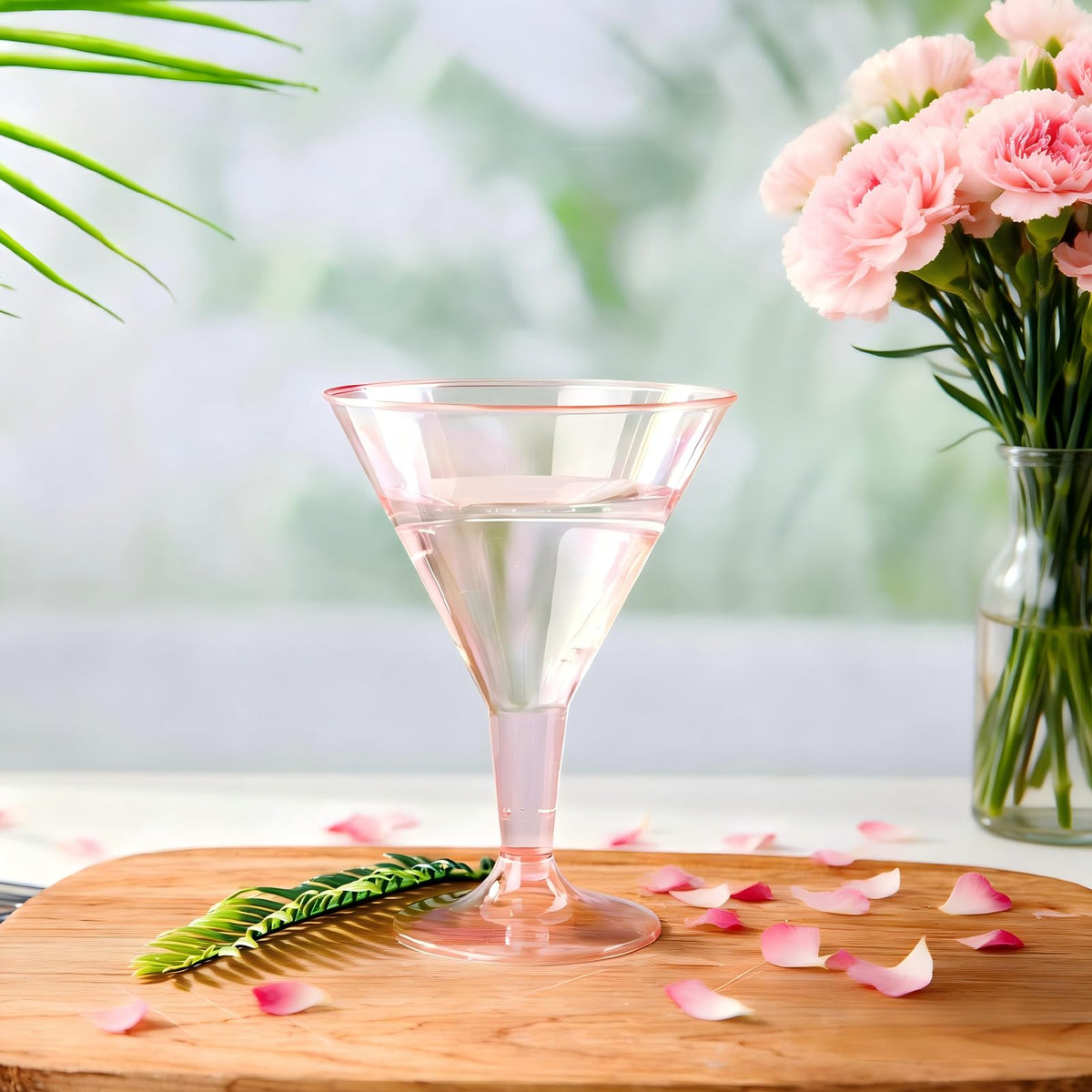 Liacere pink margarita glasses for New Year's celebrations.