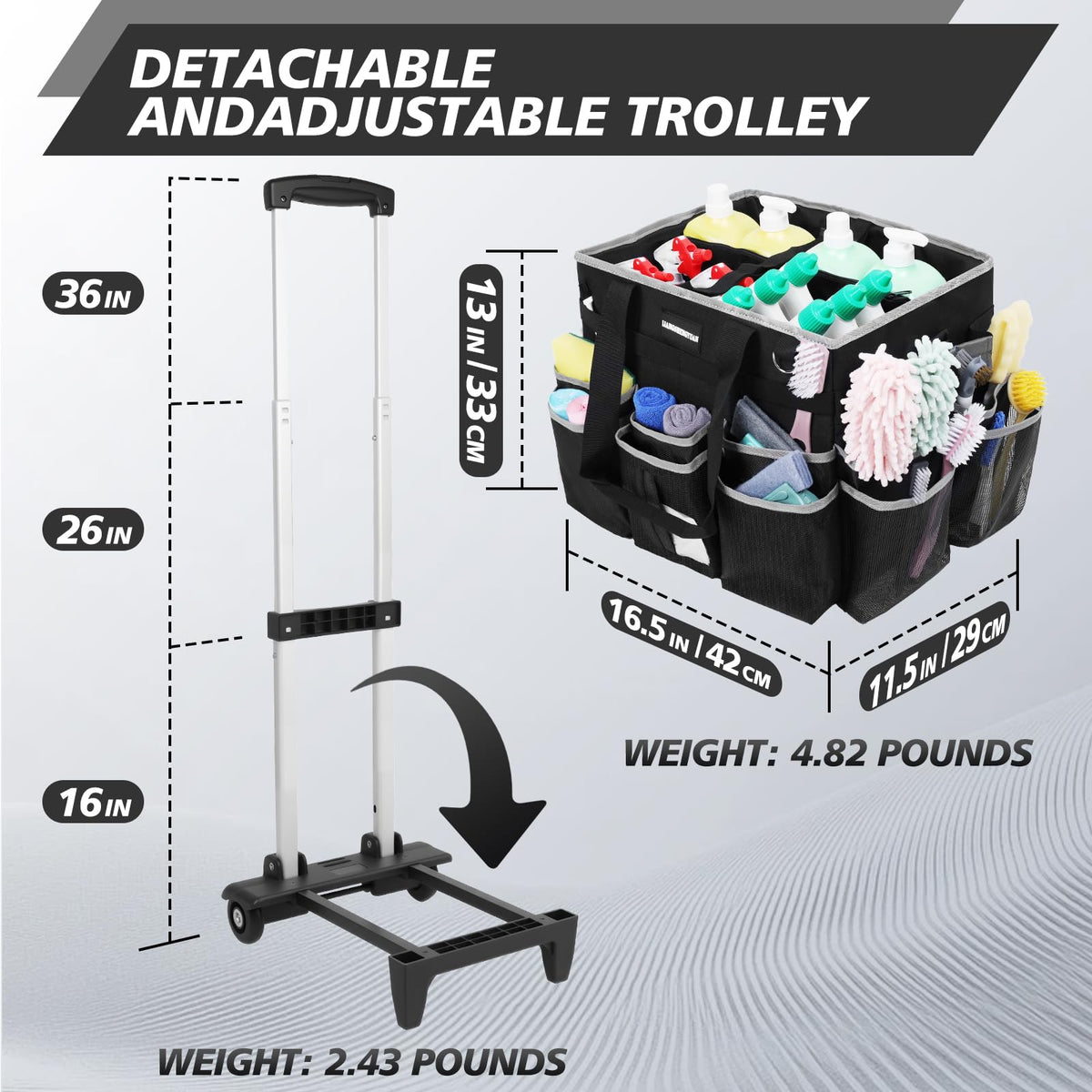 LIANGSHENGYUAN foldable design saves space when stored.