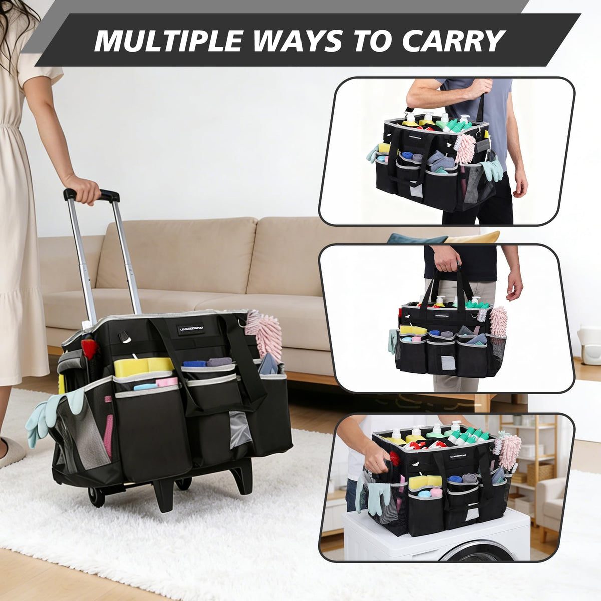 LIANGSHENGYUAN sturdy 1600D nylon shell protects tools during transport.
