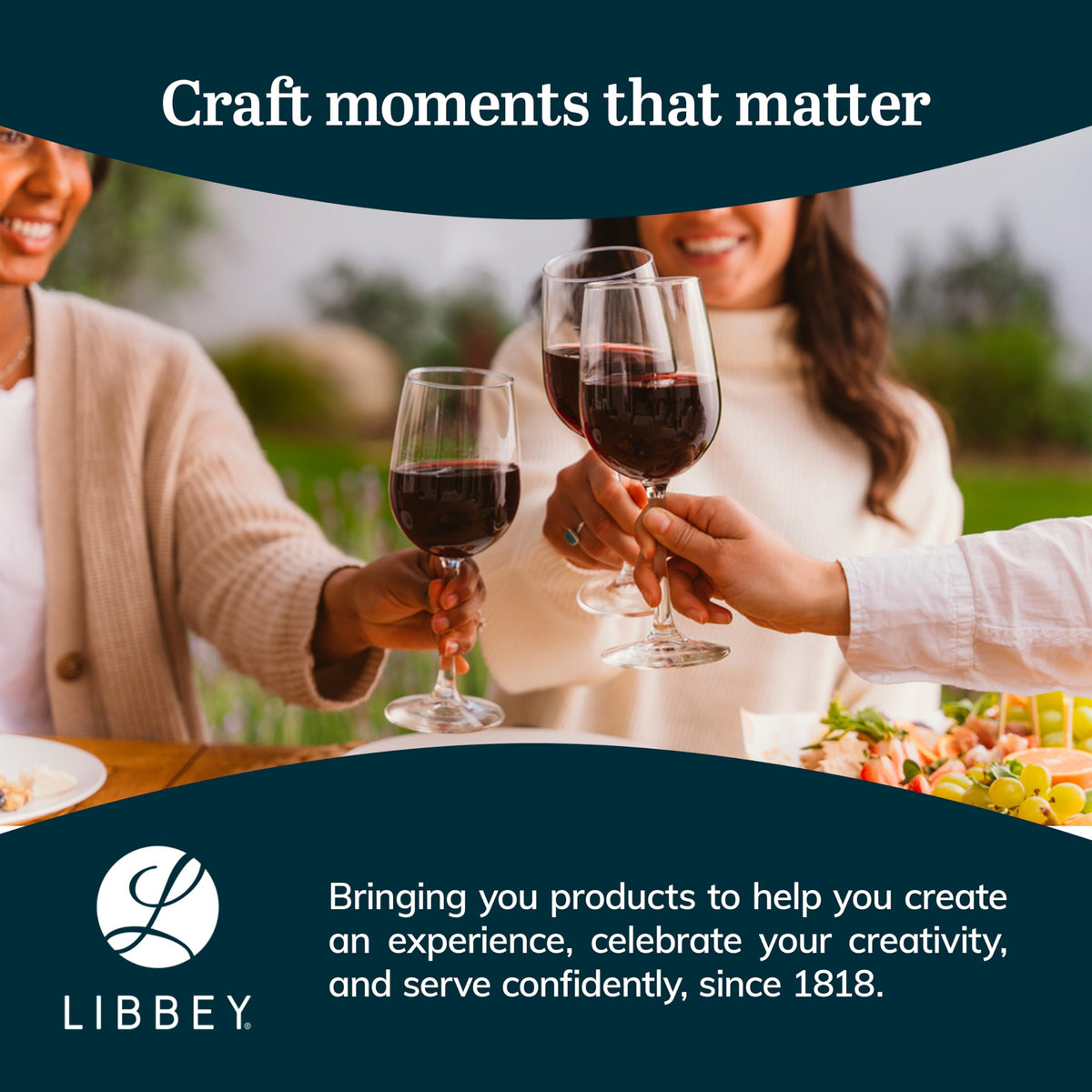 Libbey acaciawood cheese board with dome elevates grazing presentations.