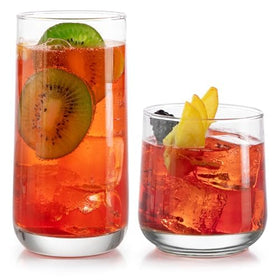 Libbey Ascent party hosting setup with versatile glassware
