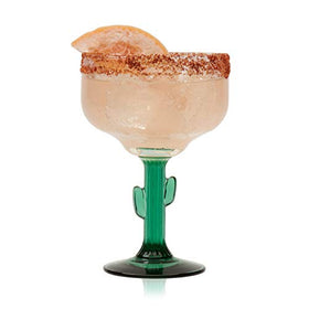 Libbey cactus margarita glasses add a playful touch to home bars and patios.