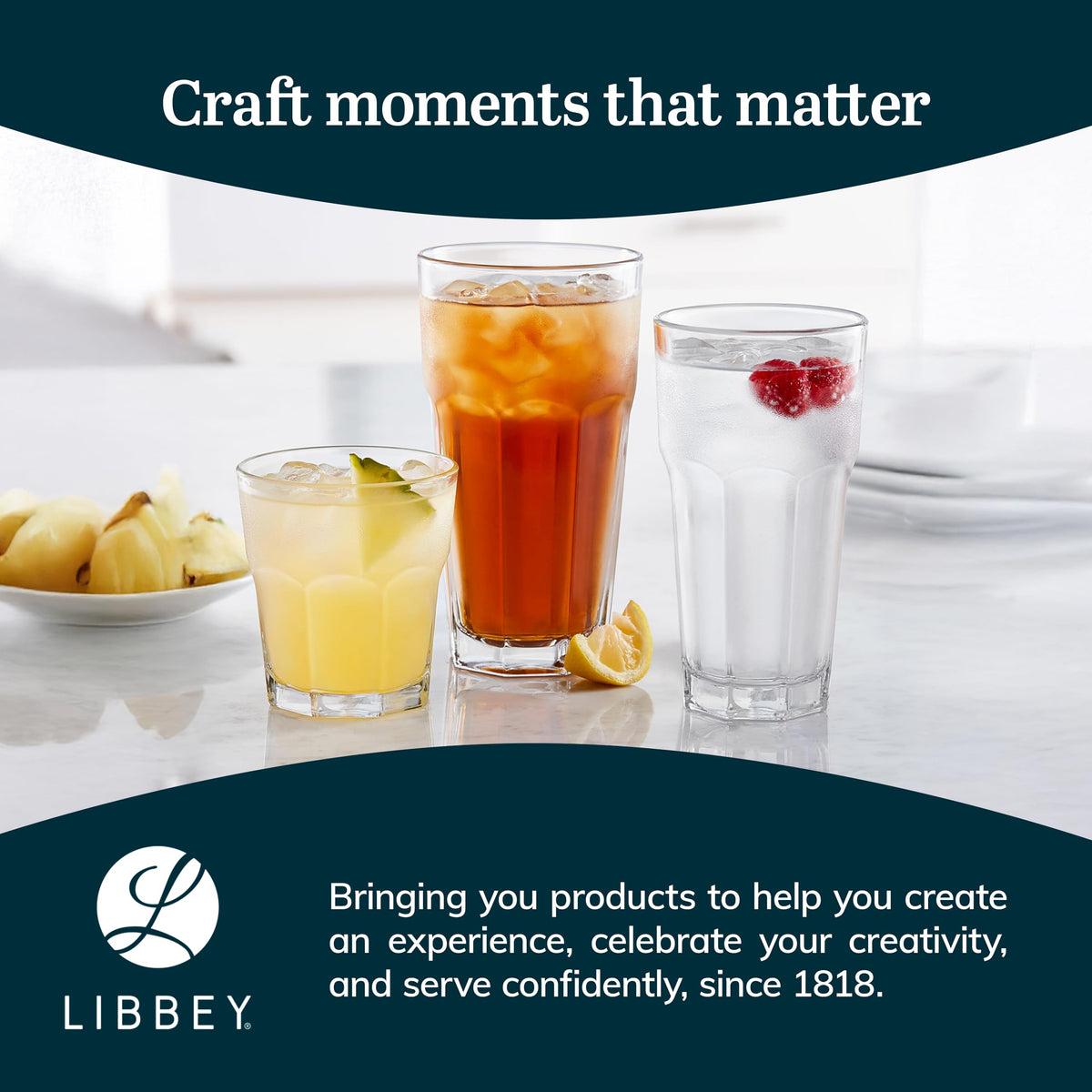 Libbey Gibraltar sturdy base glass designed for daily use