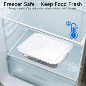 Lideropa freezer-safe pan with lid keeps leftovers fresh
