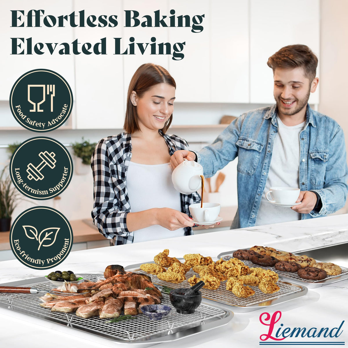 LIEMAND cooling rack 304 stainless steel promises long-lasting durability.