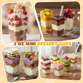 LifeIdeas dessert cups ideal for parfaits and shooter-style presentations.