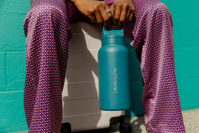 LifeStraw Go Series bottle in use during travel
