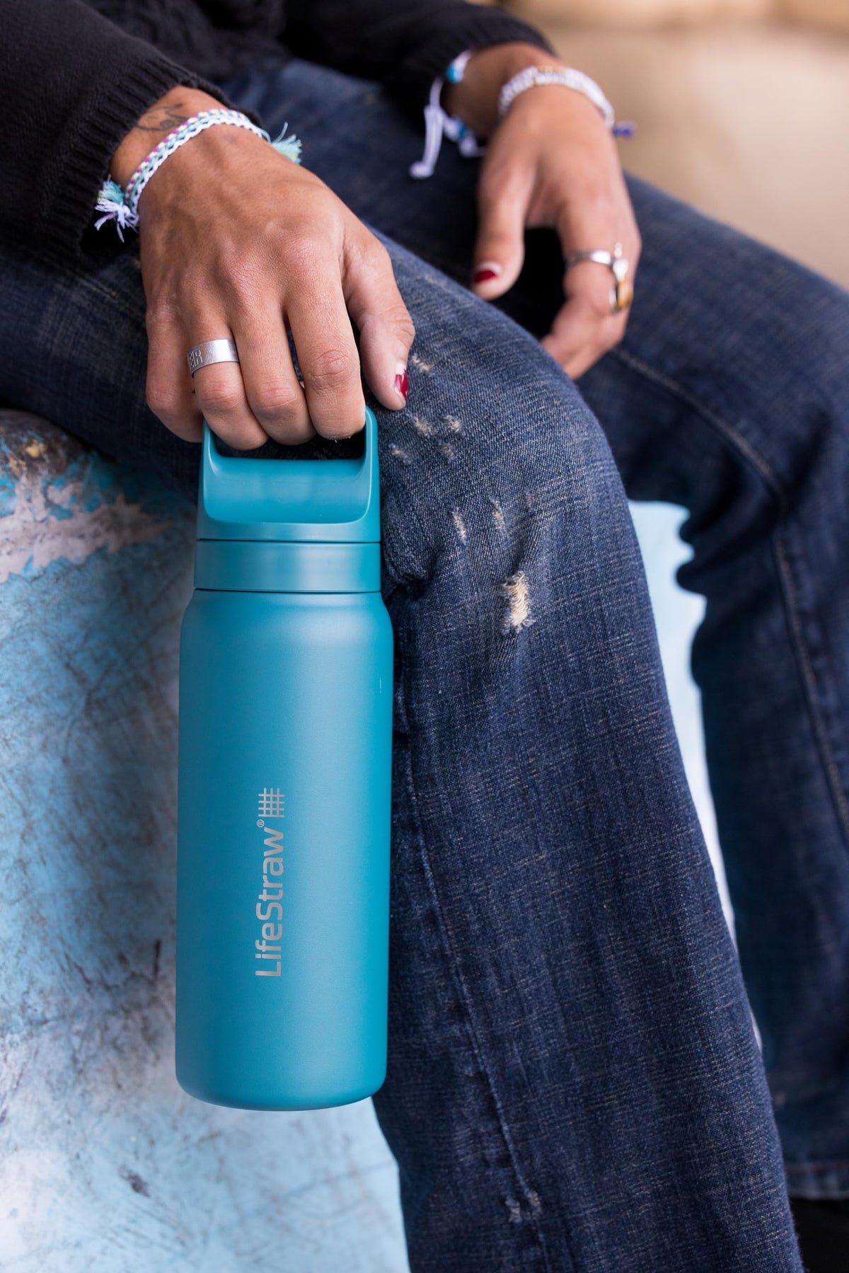 LifeStraw Go Series membrane filter, blocks bacteria and parasites for cleaner water
