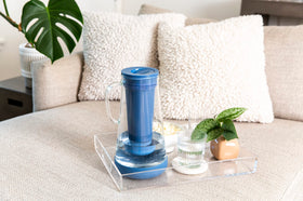 LifeStraw Home glass body detail emphasizes clarity and premium build for clean-tasting water.