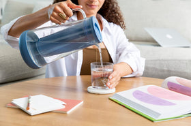 LifeStraw Home water-flow shot captures quick filtration and fresh-tasting tap water.