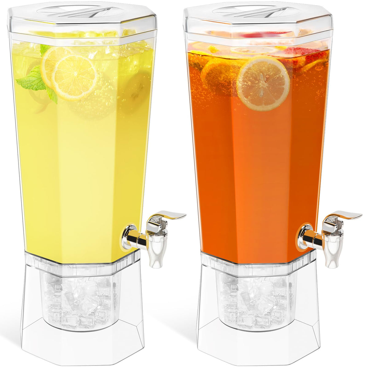 Lifewit 1.6-gallon drink dispenser with dual base keeps beverages ready for gatherings.
