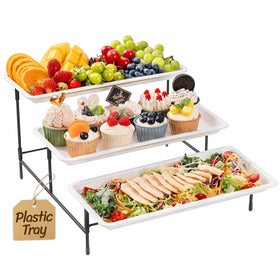 Lifewit 3-tier tray with stand for elegant party dessert display