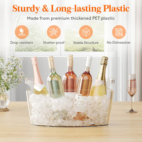 Lifewit 6.5L capacity bucket fits multiple bottles