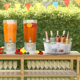 Lifewit 6.5L ice bucket with side handles for easy transport.