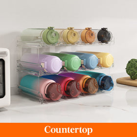 Lifewit organizer fits bottles up to 3.8 inches in diameter.
