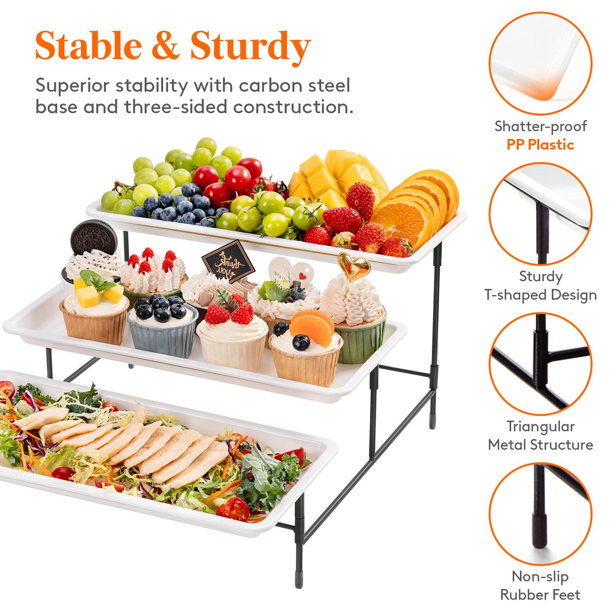 Lifewit collapsible metal stand supports easy, stable display