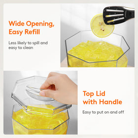 Lifewit detachable base enables fridge cooling between uses.