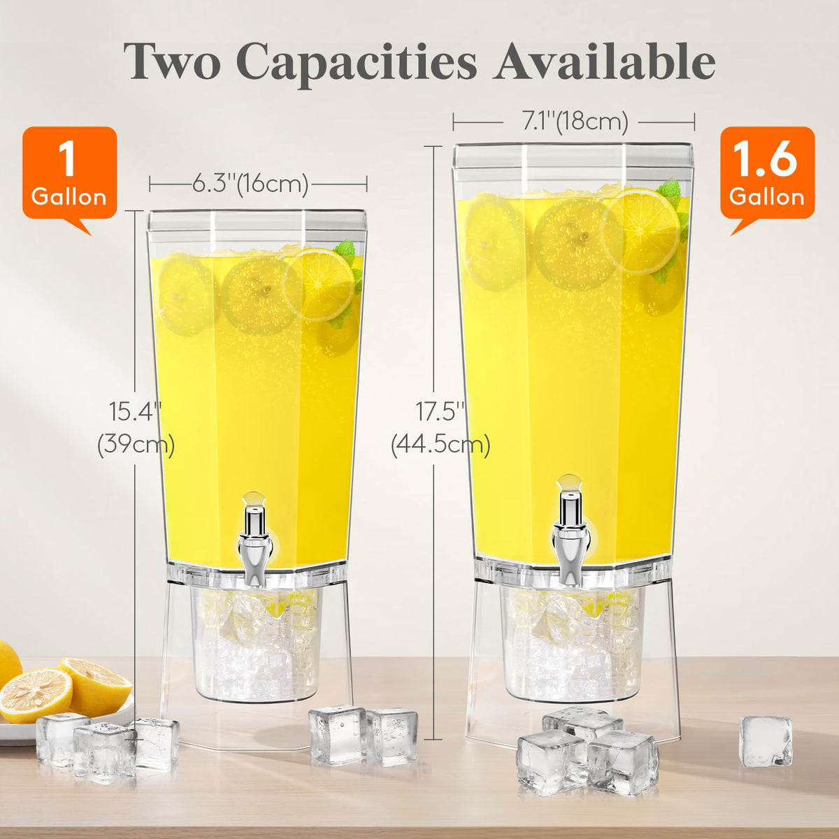 Lifewit detachable ice storage base offering extra cooling for beverages.