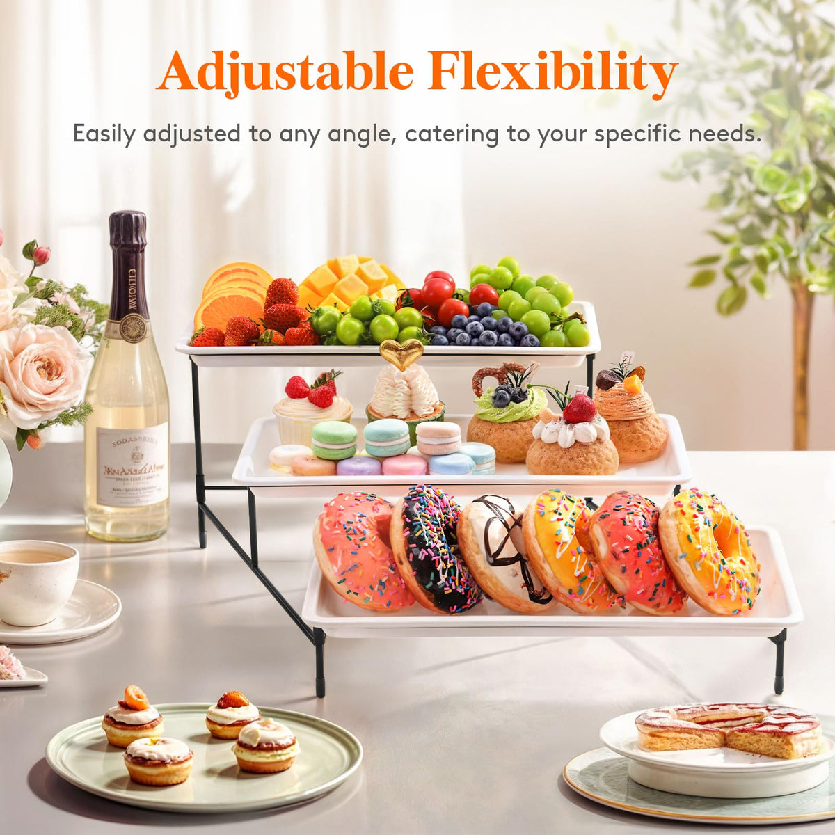 Lifewit easy-assembly tiered platters simplify setup at events