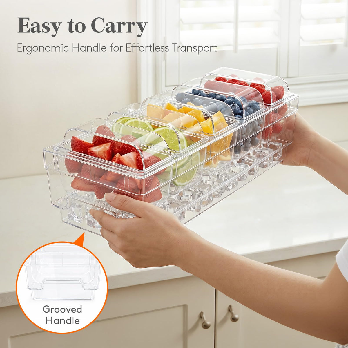 Lifewit easy-clean design simplifies rinsing after events.