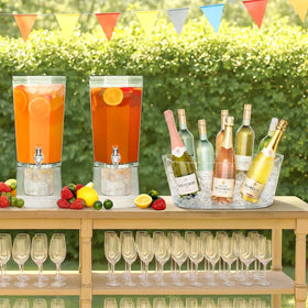 Lifewit ice bucket with side handles for easy transport during events