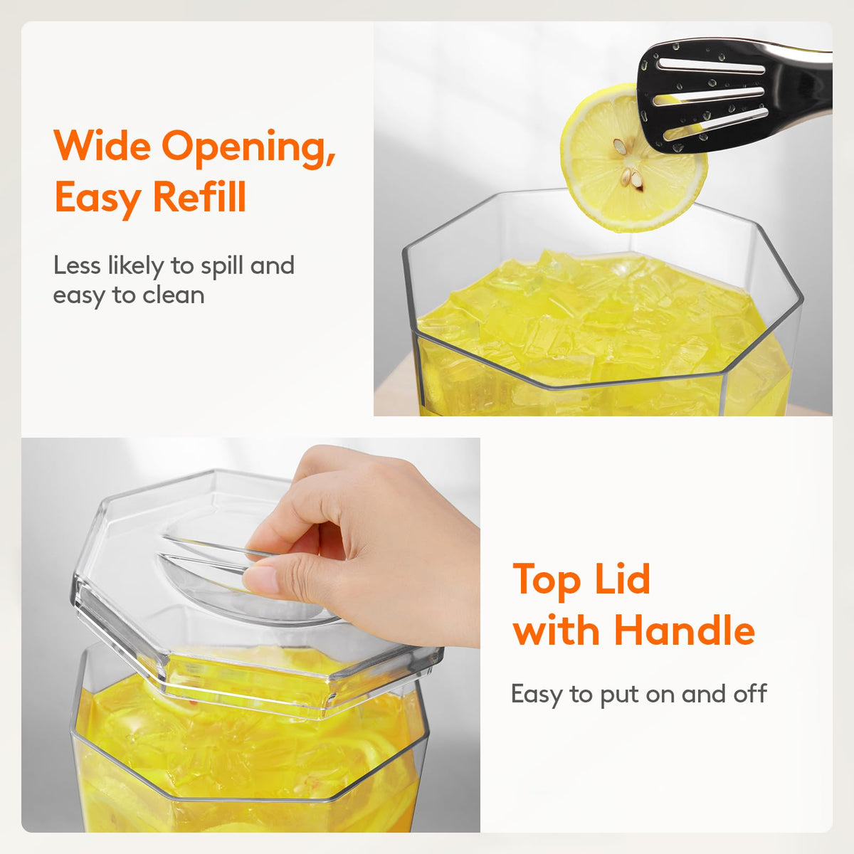 Lifewit durable spigot and thick silicone washer prevent leaks.