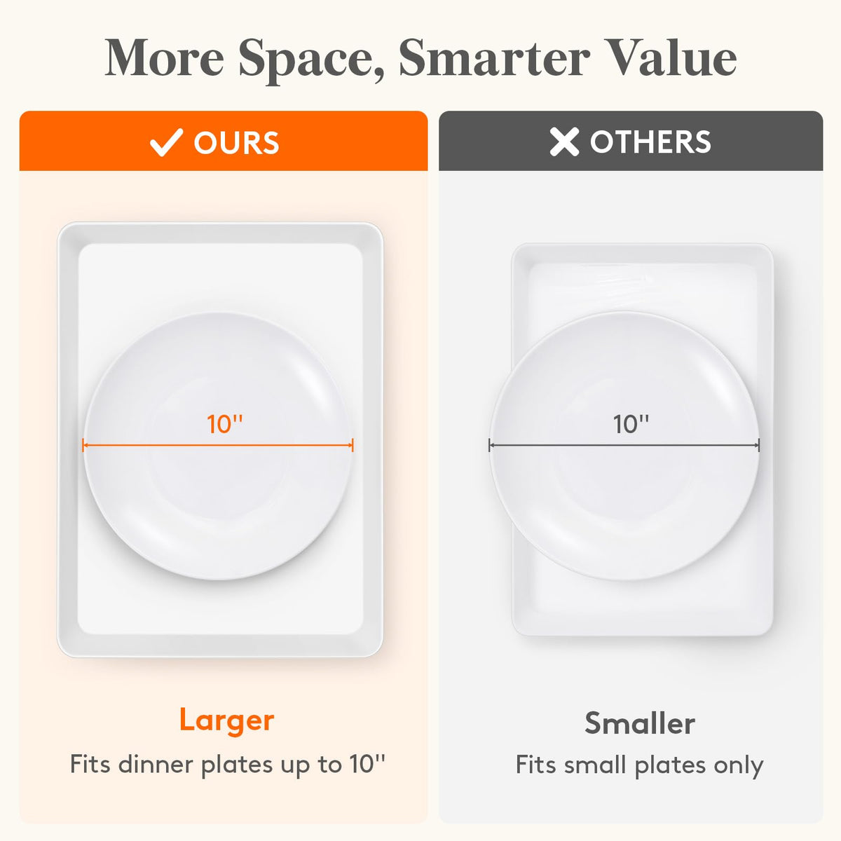 Lifewit stackable platters save storage space when not in use