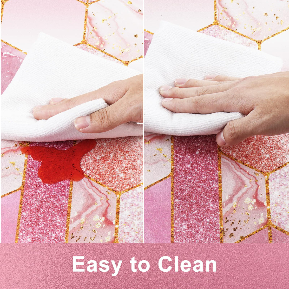 Likiyol marble kitchen mats memory foam 0.4 inch cushion for feet.