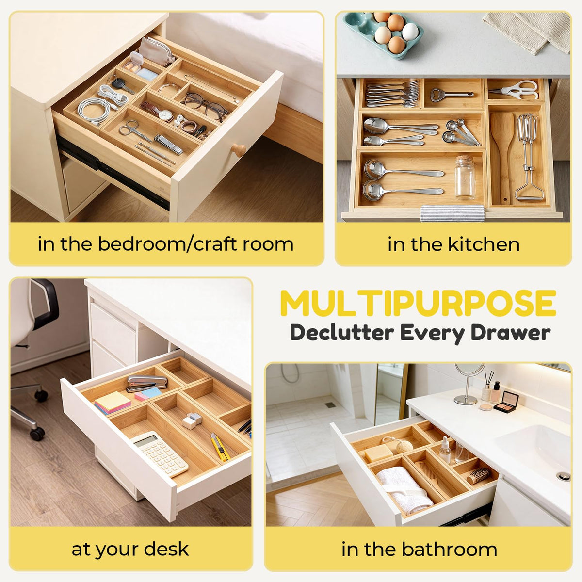 LilLittle easy-clean bamboo surface quick to wipe down after use