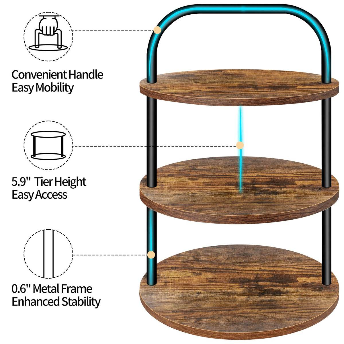 Lilybud Cupcake Stand ships with quick, 5-10 minute assembly.