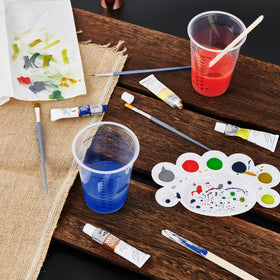 Lilymicky disposable cups eliminate cleanup after projects.
