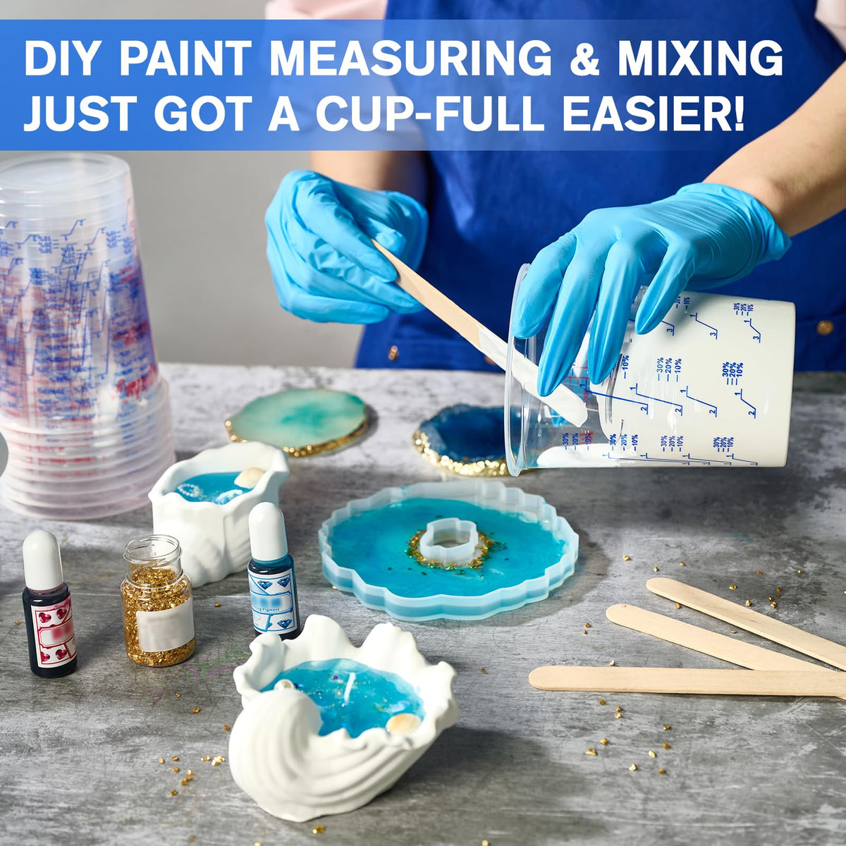 Lilymicky set ideal for DIY, painting, and classroom use with disposability