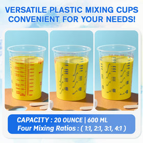 Lilymicky included wooden sticks for precise stirring and consistent mixes