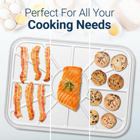 Linda's Essentials easy-clean oven liner bottom panel simplifies maintenance