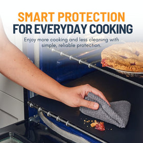 Linda's Essentials heat-resistant oven liner 17x25 with high-temp tolerance